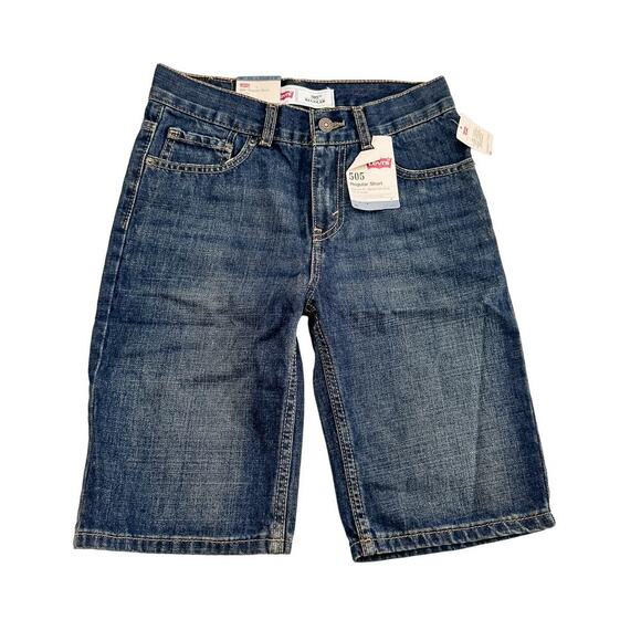 Levi's 505 Regular Short Denim Jeans Size 12 x 26 Inseam NWT - Picture 1 of 5